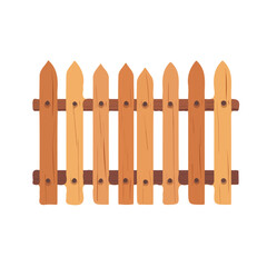 An Imaginary 2D flat icon wooden fence, modern element in vector and EPS format_clean vector_isolated on a white background