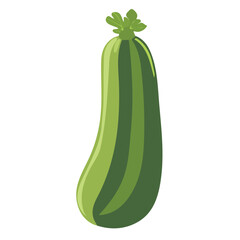 An Imaginary 2D flat icon zucchini, modern element in vector and EPS format_clean vector_isolated on a white background