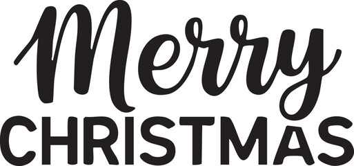 Vintage Merry Christmas Typography  for Shirts and Crafts