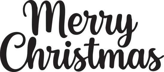 Charming Merry Christmas Script  Cozy Winter T-Shirt Art