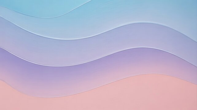 Abstract background with smooth wavy lines and soft pastel gradients