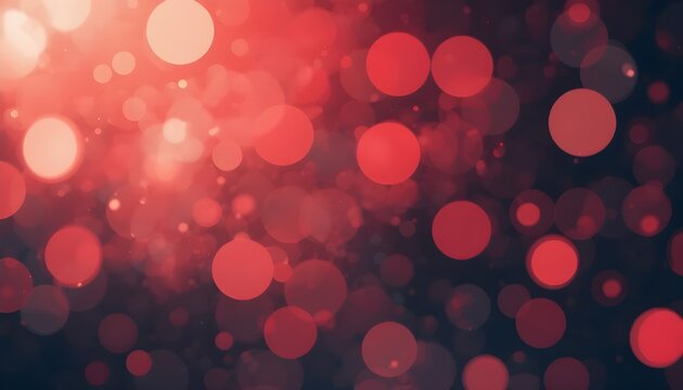 Red bokeh background vector illustration with soft glowing lights for festive, romantic, and abstract designs