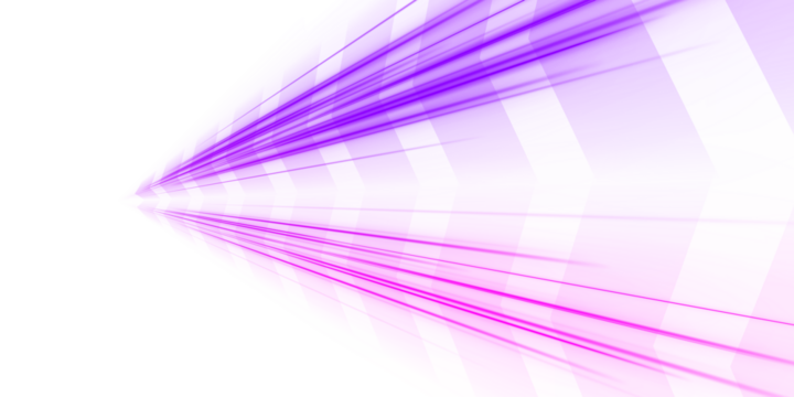 Abstract neon beams in vivid purple cut through a transparent background like rapid expressway lights. The motion feels fast and futuristic. Perfect for speed, racing, and sci-fi tech themes.