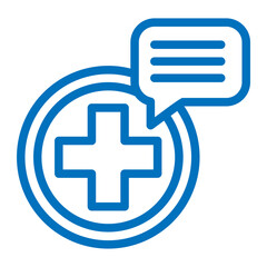 Fototapeta premium medical chat icon