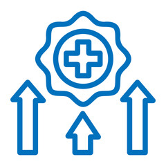 medical growth icon