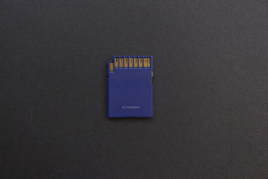 memory stick card for digital data storage and isolated in back background