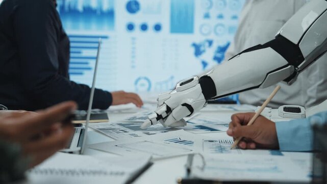 Consultants leverage AI tools, translating data insights into innovative marketing strategies during collaborative planning sessions. Noogenesis AI