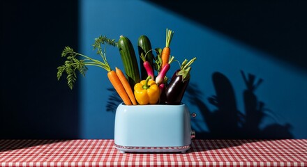 Colorful pencils and pens are grouped in a glass cup, essential objects for school, education, and art drawing
