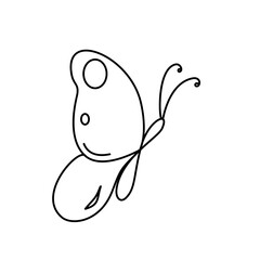 Hand Drawn Butterfly 