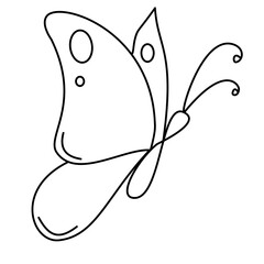 Hand Drawn Butterfly 