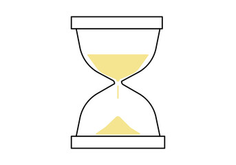 Hourglass icon. Flat vector illustration.