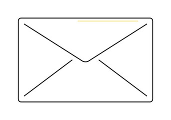 Letter message icon. Vector illustration.