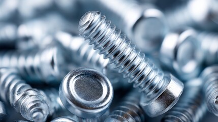 A pile of silver screws with one of them being a Phillips head