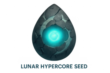 Fantasy glowing magic energy orb stone seed isolated