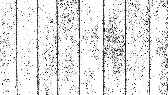 Wooden textured background. Vector stippling dotted abstract natural grain wood planks texture photocopy effect