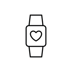 Smart watch vector icon. Smartwatch symbol collection. Clock icons. Wristband or Wristwatch.