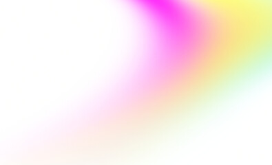 Pink yellow blue smooth gradient shape isolated on transparent background. 