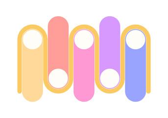 Infographics template for presentation. Vector illustration.