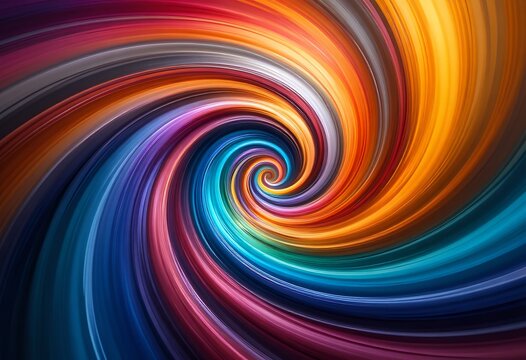 vibrant colorful spiral vortex with smooth flowing dynamic energy and motion pattern