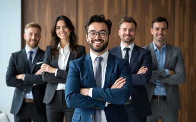 Team of business people. High quality