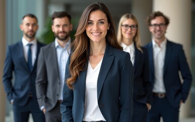 Team of business people. High quality