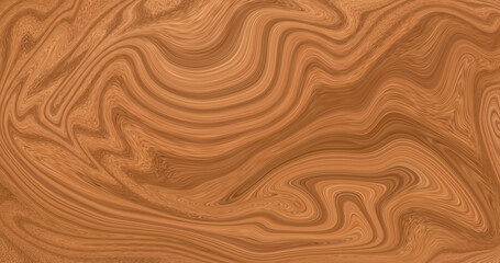 Abstract wood-grain inspired fluid texture in warm brown tones, featuring smooth swirling lines and organic flowing patterns, perfect for backgrounds, decorative design, and modern digital artwork.