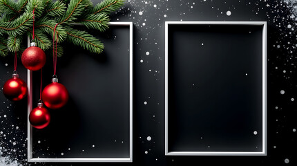 christmas card with christmas tree