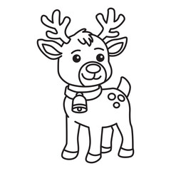 Reindeer Coloring Page