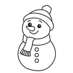 Snowman Coloring Page
