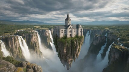 Lost in the Ice: Astronaut Stands in Cold Cave Reflecting in Liquid Surface