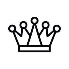 A black crown icon