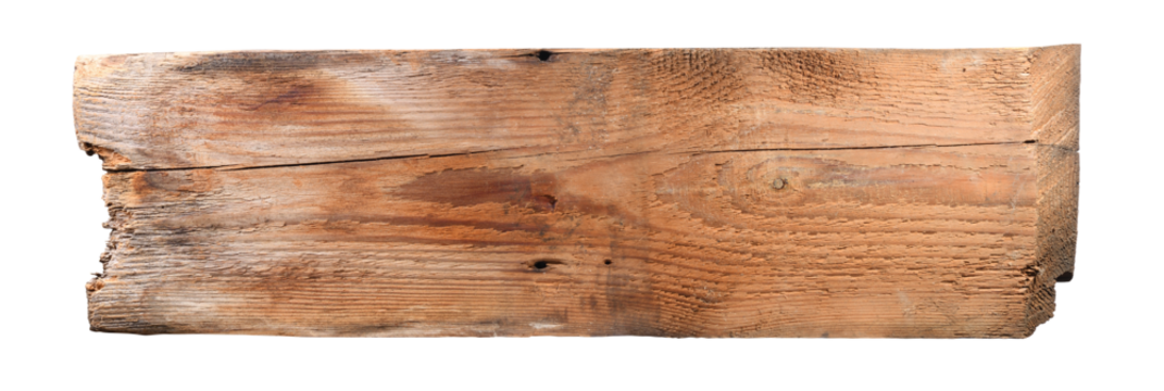 Old wooden sign board background. plank wood isolated for design art work or add text message. 