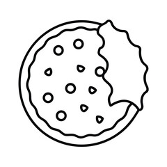 Vector food illustration design of an apple, pie, and slice of bread on a plate with sweet yellow color palette art and cartoon icon drawing