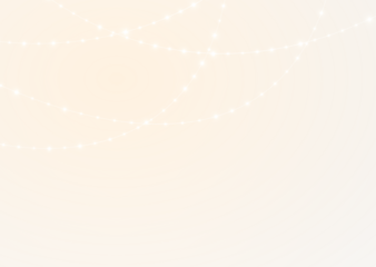 PNG Illustration of Festive Gold Lights on Transparent Background
