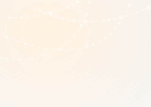 PNG Illustration of Festive Gold Lights on Transparent Background