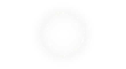 White Glowing Lights PNG with Isolated Transparent Overlay on transparent background