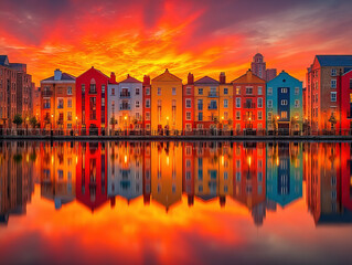 Obraz premium Welsh United Kingdom skyline