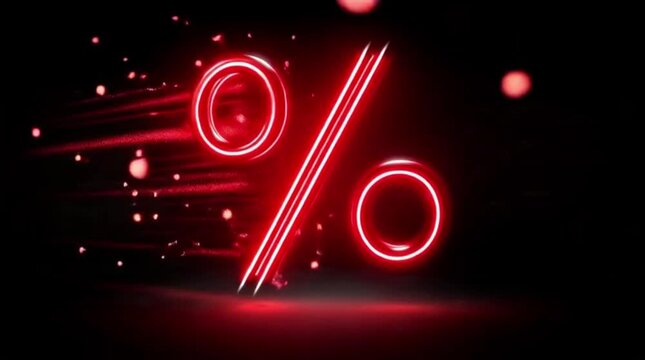 Dynamic animation of black friday sale