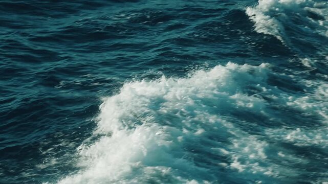 Bow Wave of a Ship at Sea
