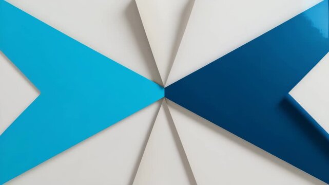 Dynamic Blue & White Geometric Shapes &ndash; Abstract 3D Folding Background for Corporate, Tech & Modern Design Projects