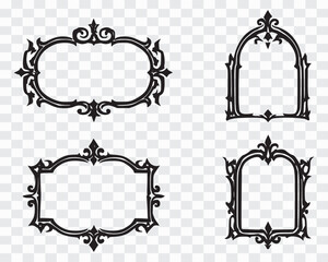 Set of Ornate Decorative Frames Luxury Ornamental Frame Set – Baroque & Victorian Designs