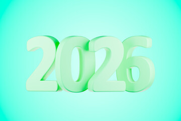 The colorful numbers 2026 are displayed on a green background.