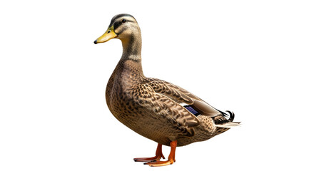 Obraz premium A mallard duck standing on transparent background