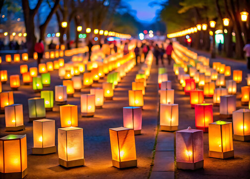 Paper lantern parade.