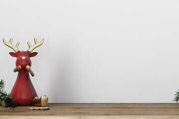 Christmas reindeer background for presentation