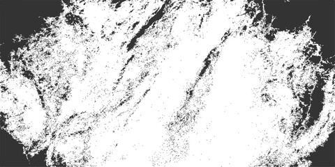 Abstract black and white grunge texture backdrop with ink drops and dirty splash pattern