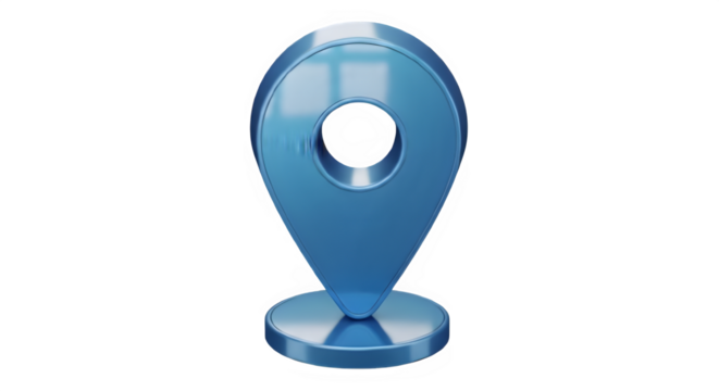 Blue glass award trophy with hole isolated on transparent background - Powered by Adobe