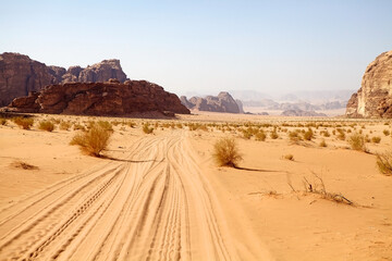 Wadi Rum landscape, Jordan