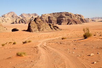 Wadi Rum landscape, Jordan