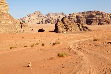 Wadi Rum landscape, Jordan